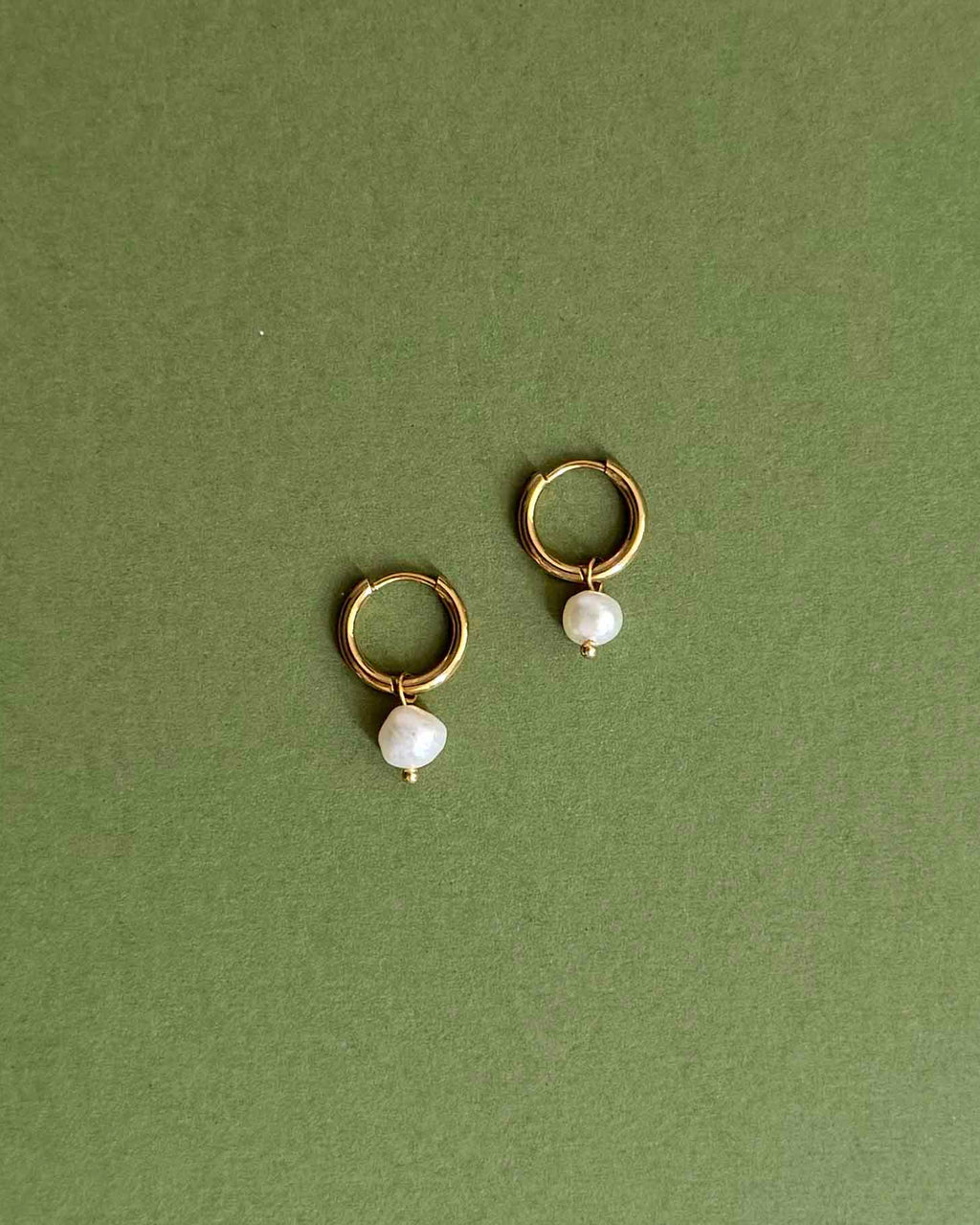 Pearl Charm Hoop