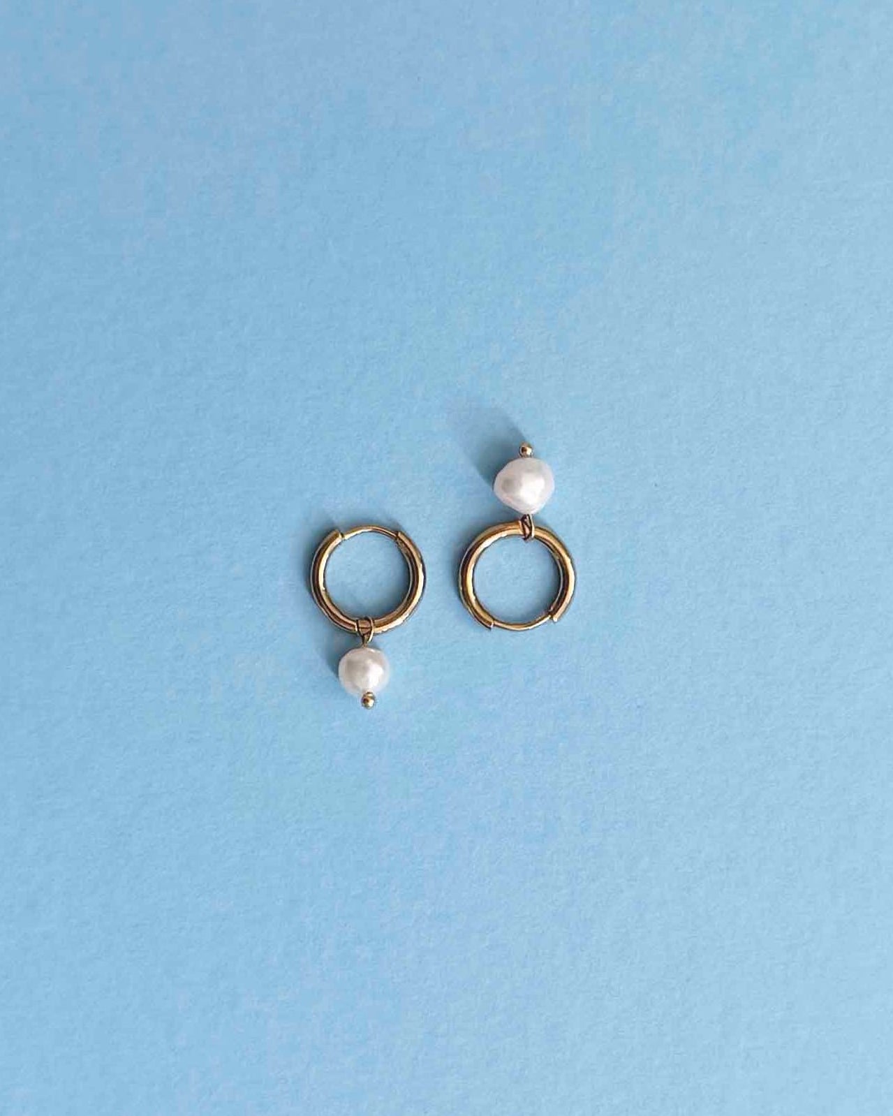 Pearl Charm Hoop