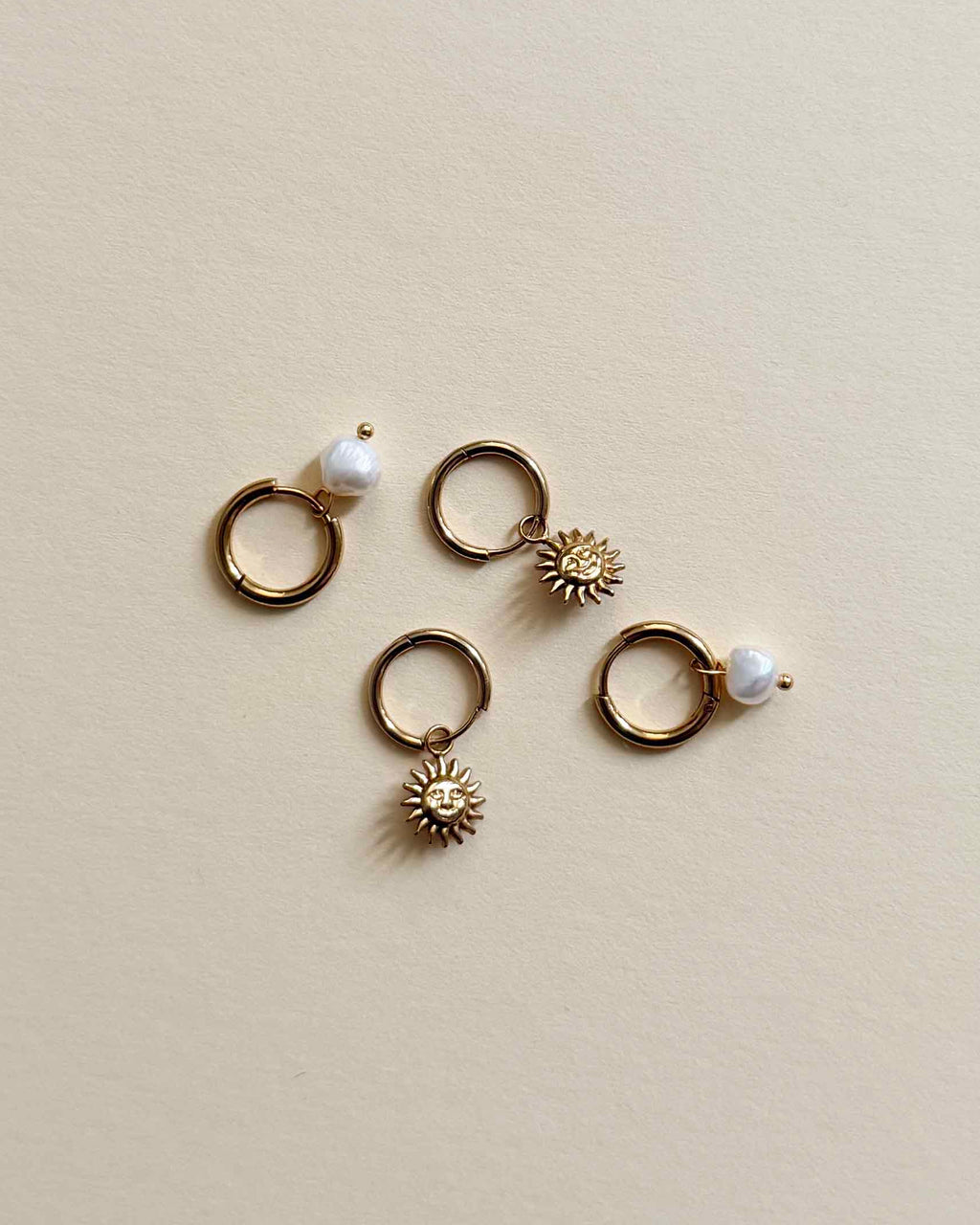 Pearl Charm Hoop