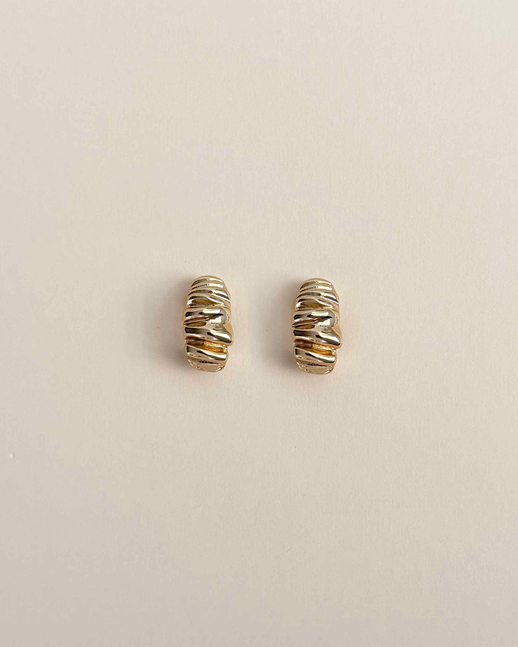 Textured Demi Hoop