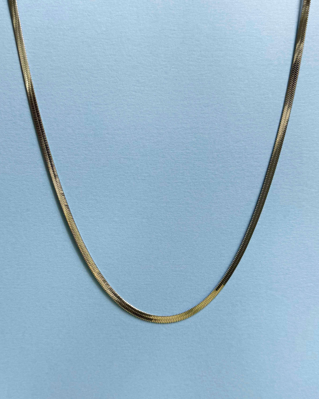 Everyday Herringbone Necklace Silver
