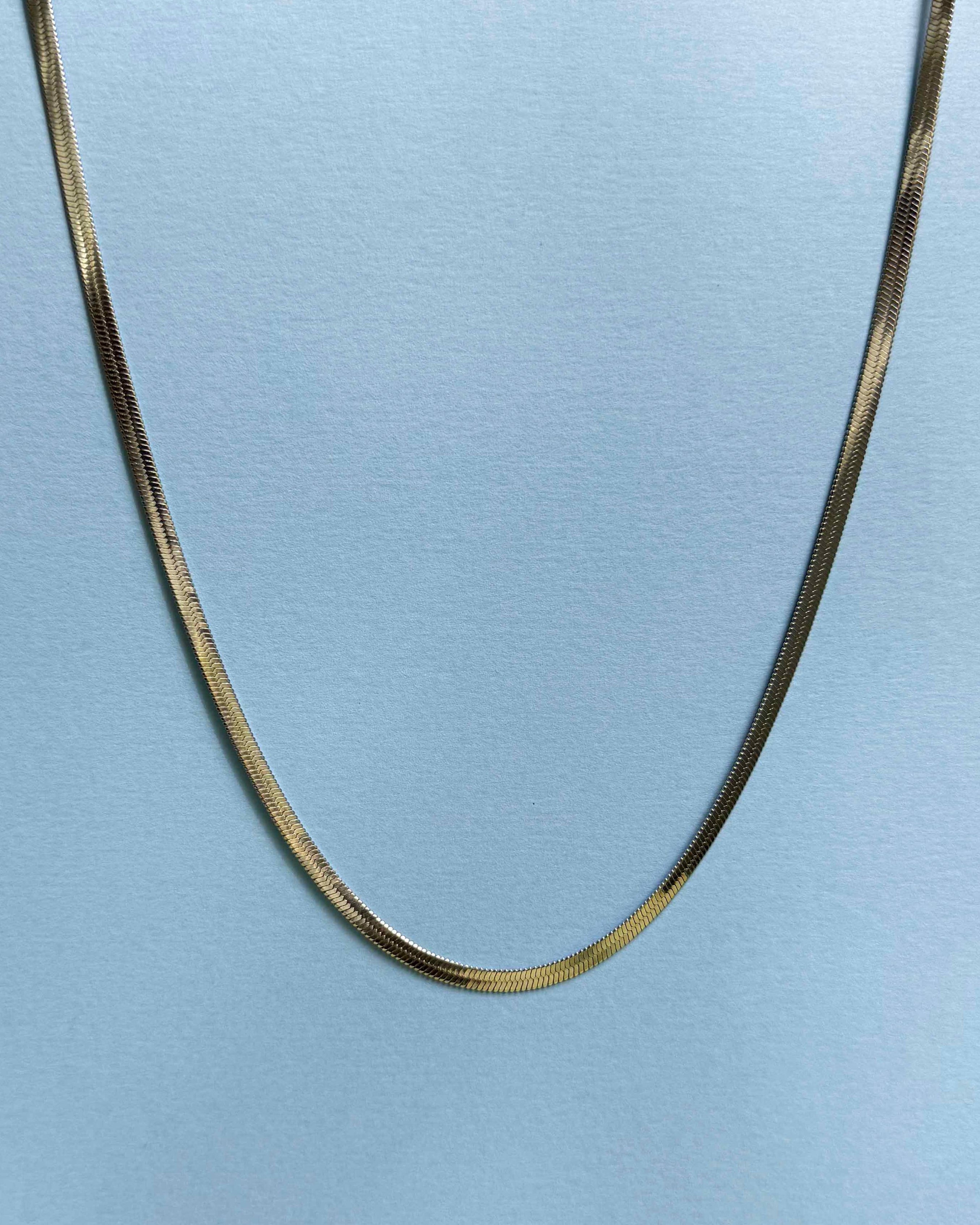 Everyday Herringbone Necklace Silver