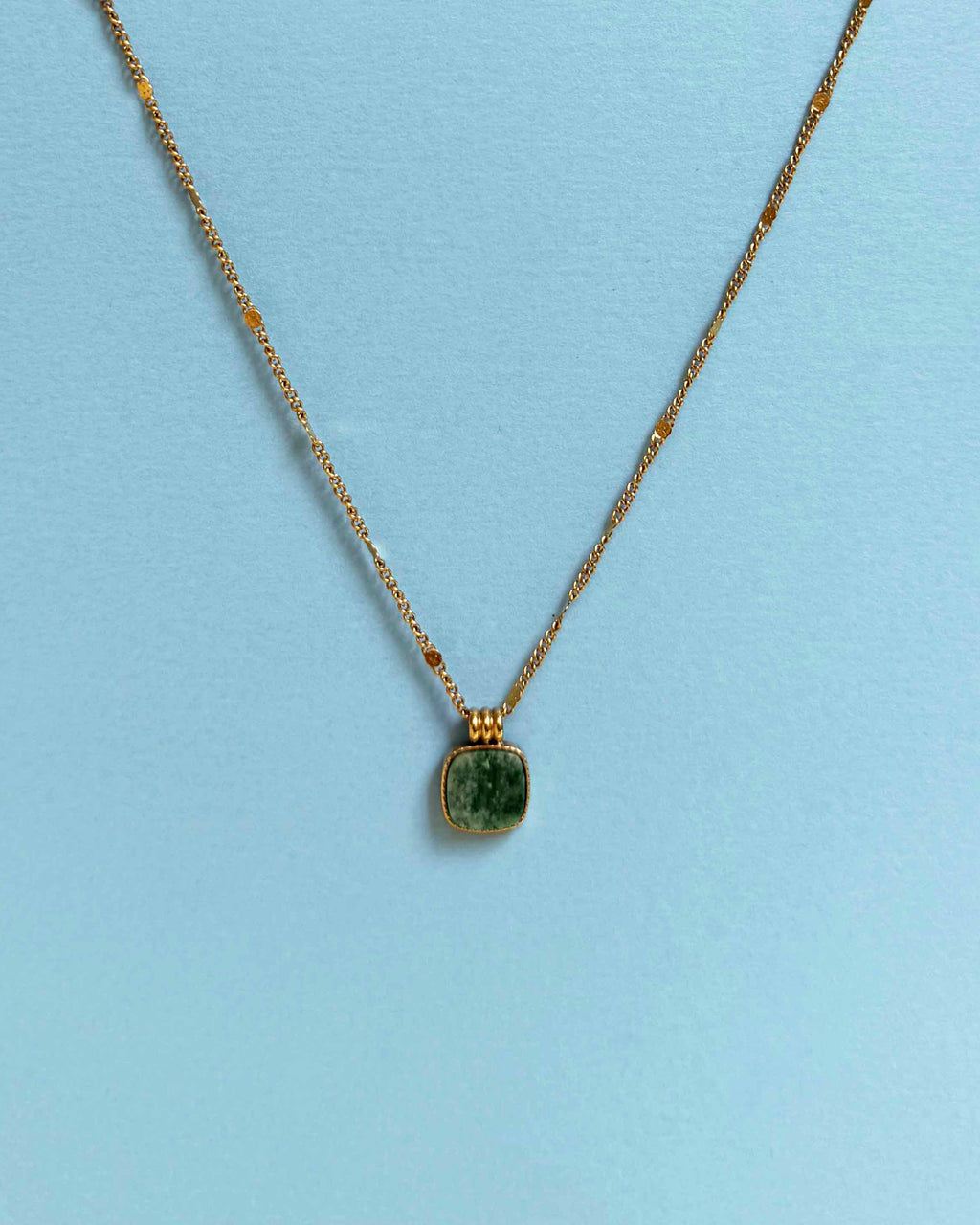 Jasper Square Pendant