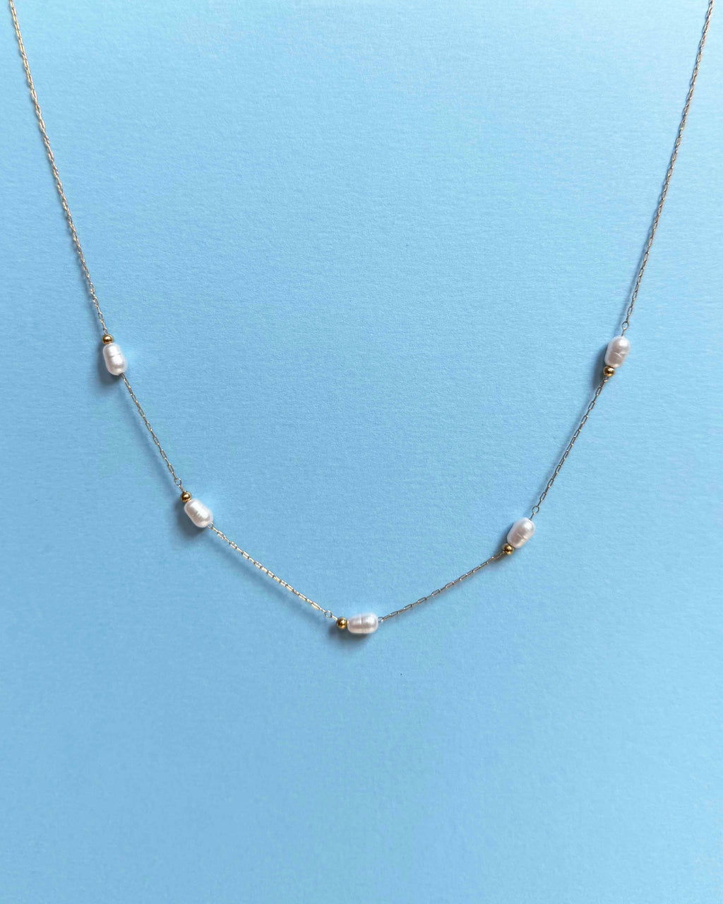 Pearl Station Necklace
