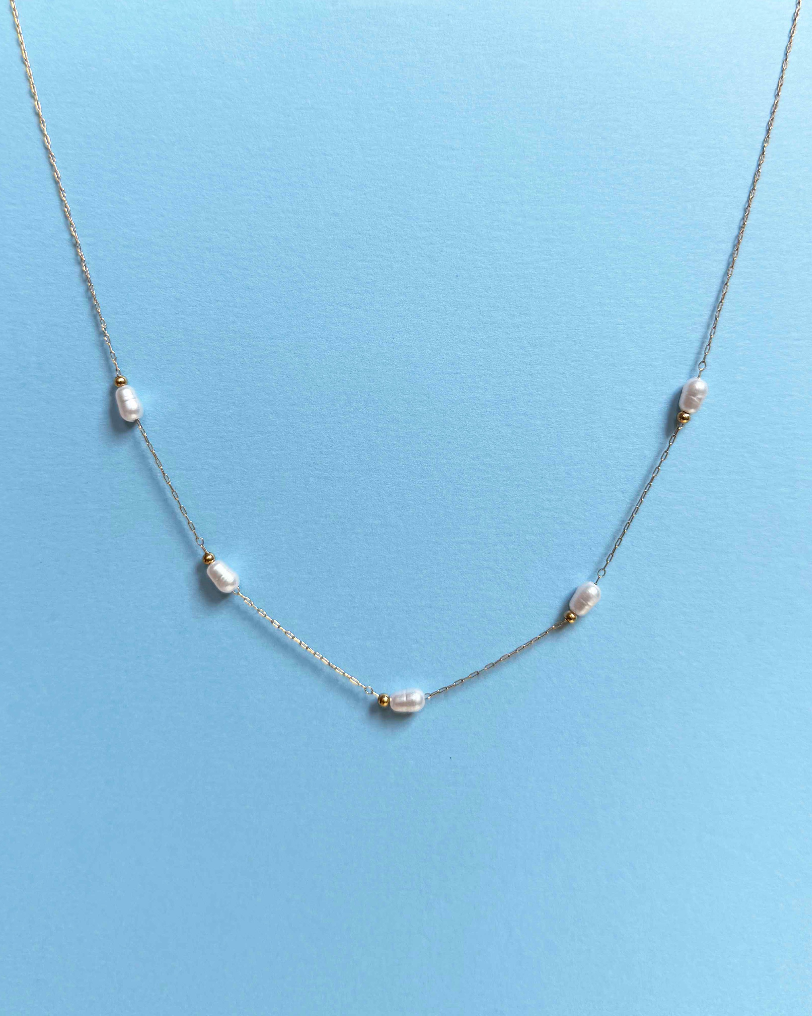 Pearl Station Necklace