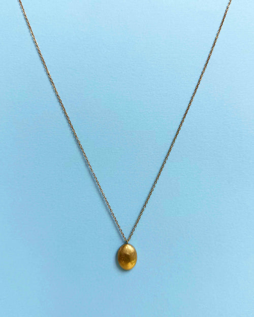 Brushed Oval Pendant