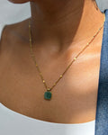 Jasper Square Pendant