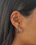 Everyday Twist Hoop Silver