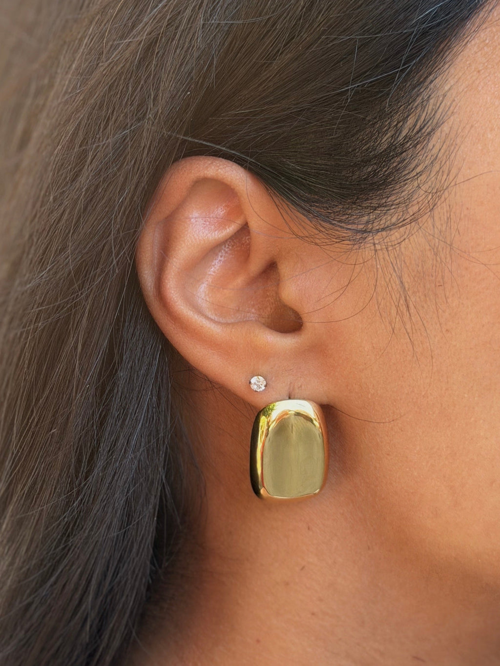 Organic Statement Stud Gold